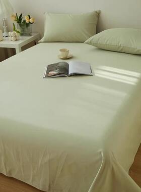 加厚磨EX250620床毛纯棉单10全棉学生宿床舍纯色床笠三件套枕套单