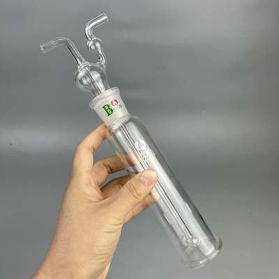 实验室玻璃洗气瓶125ml 250ml可拆卸玻璃耐高温试剂洗涤瓶