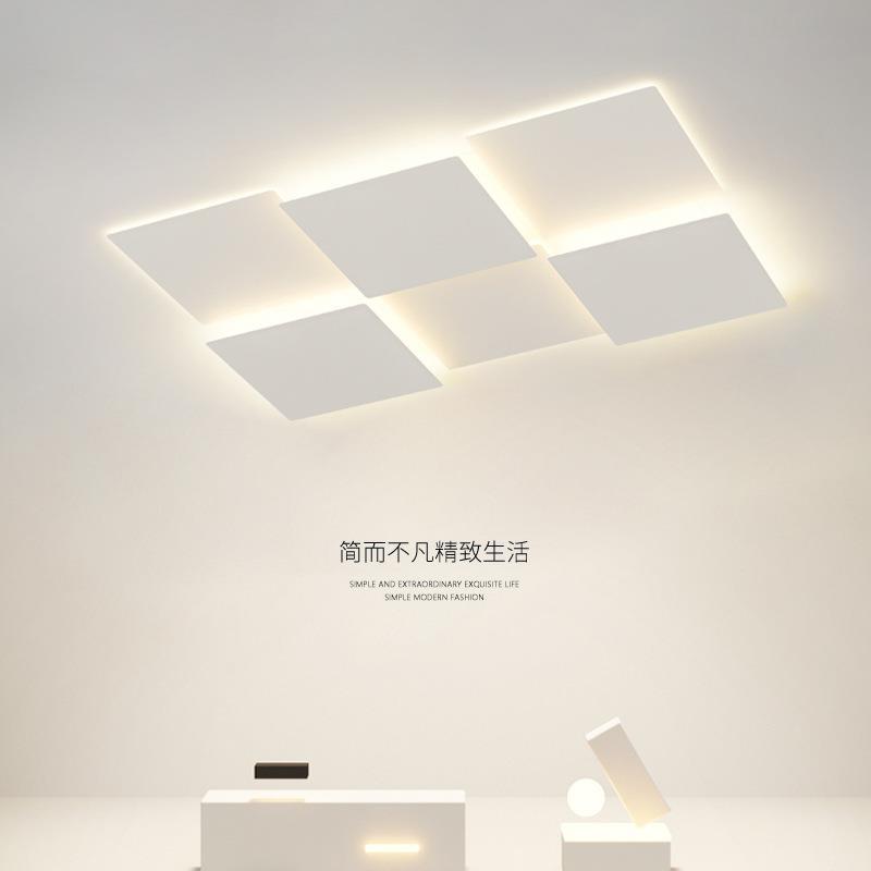 客厅主灯极简2024年新款白色网红LED吸顶灯现代简约广东中山灯具