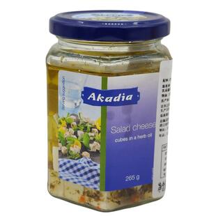 琪雷萨油浸发达白奶酪265g丹麦进口菲达芝士飞达干酪 含香草 即食