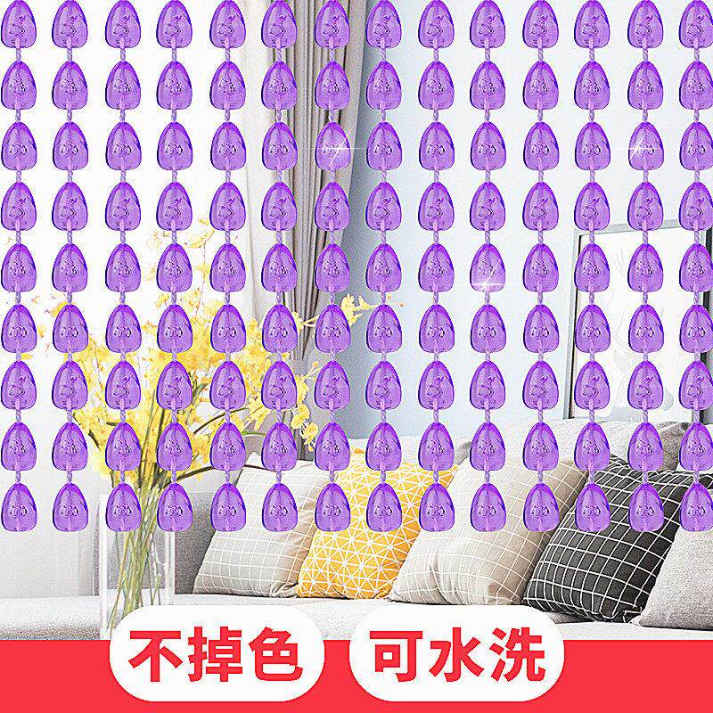 成品帘密玄关隔YYD卧室珠门帘断压克力挂帘防蝇蚊塑料加帘子定做