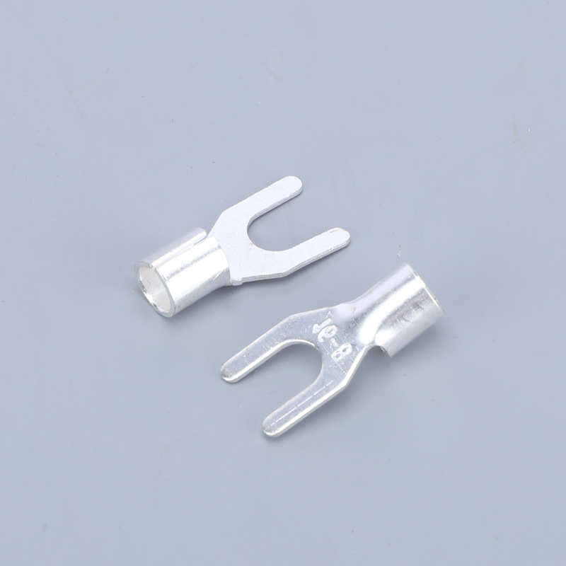 UT4 6  10平方 冷压接线端子U型叉形裸端头铜线鼻子镀银接线耳
