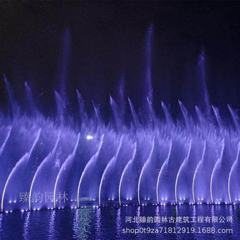 大型人工湖漂浮程控音乐喷泉旱喷喷泉控制系统喷头全套设备厂家