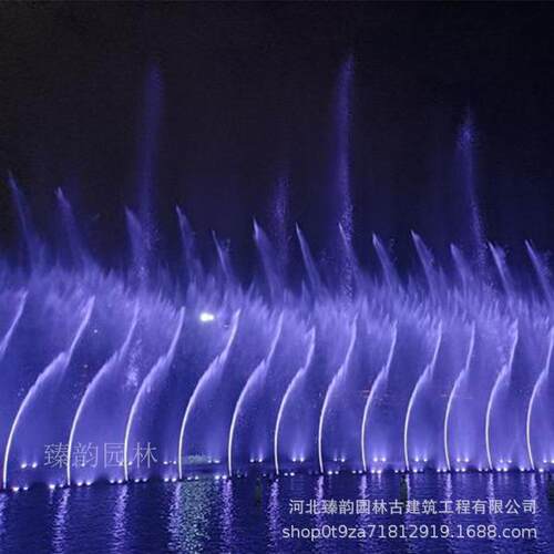大型人工湖漂浮程控音乐喷泉旱喷喷泉控制系统喷头全套设备厂家