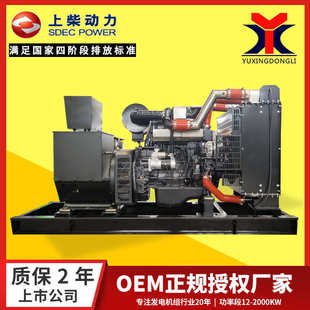 上柴发电机组30 50 100 150 200kw柴油发电机组 无刷柴油发电机