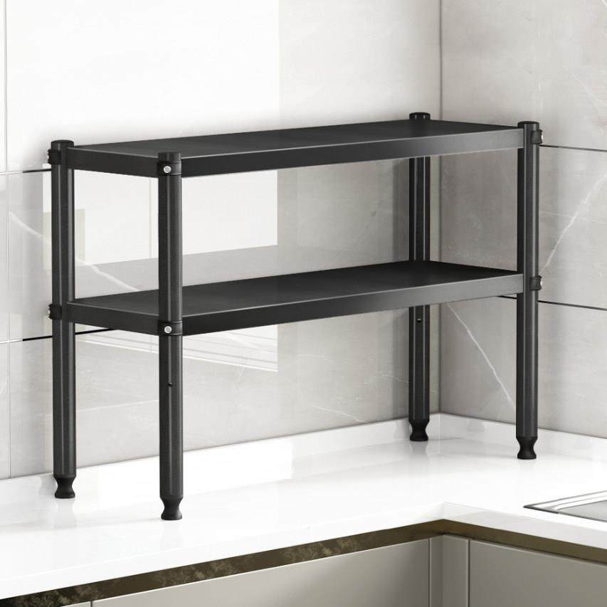 厨房置物架台面升高微波炉烤箱收纳架家用灶台上两层调料储物架子,厨房/烹饪用具,微波炉置物架,淘宝优惠券,粉丝福利购,淘宝优惠卷