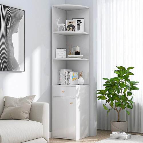 Corner cabinet side cabinet storage rack and storage cabinet