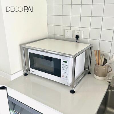 打印机置物架铁艺电脑办公室微波炉金属不锈钢架子北欧桌面增高架