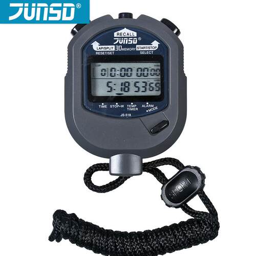 君斯达电子秒表JS510健身跑表518田径倒计时后计时器比赛专用码表