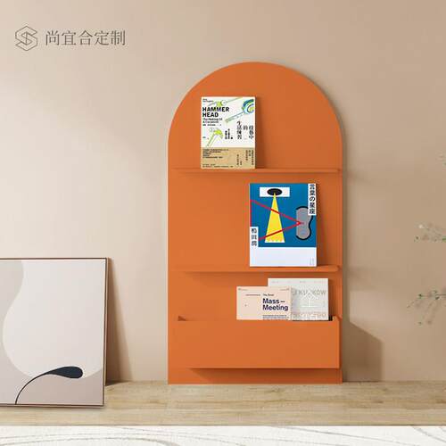 靠墙置物架展示落地杂志架书架陈列架宜居家民宿北欧极简ins定制