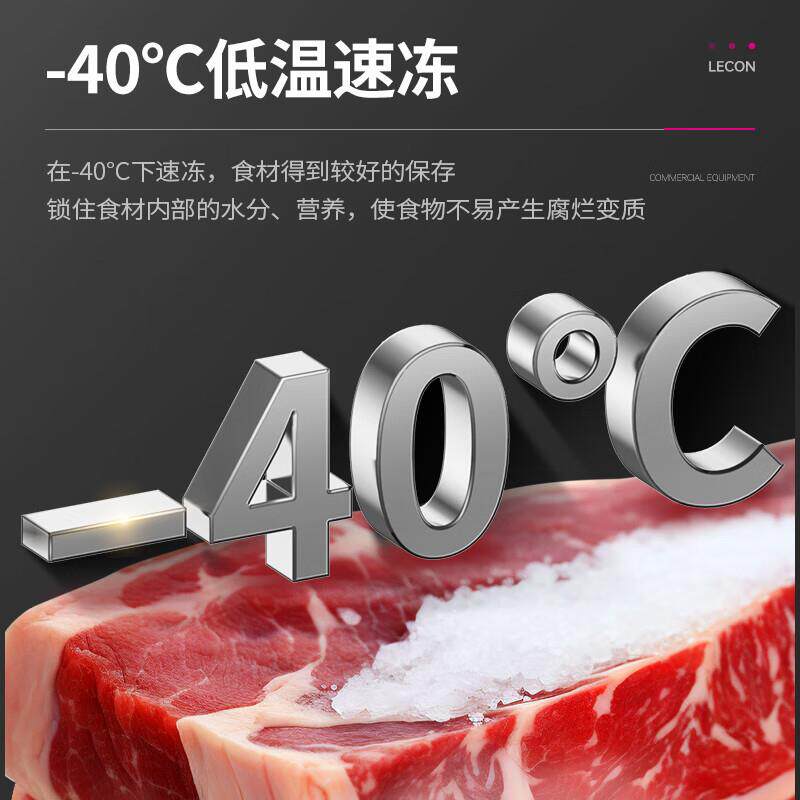 乐创（lecon）速冻柜商用饺子面团海鲜速冷立式低温立式插盘冰箱