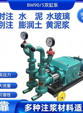 供应BW90/5双液双罐注浆泵可同时注水泥 水玻璃 四档可调节 现货