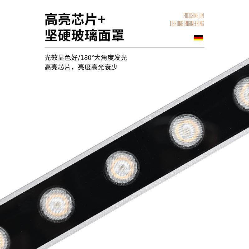 洗墙灯户外亮化照明3830轮廓灯工程款户外洗墙灯led防水户外墙灯