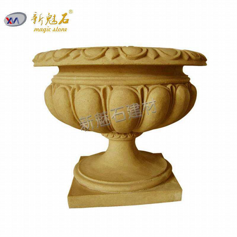 GRC混凝土欧式水泥花箱酒店园林园艺花盆户外园林景观小品雕塑