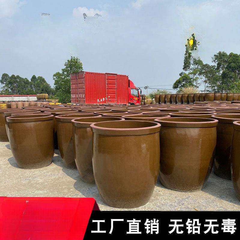腌菜缸老式缸盆家用大水缸坛子储水陶瓷咸菜罐酸菜小酱缸米桶盛之