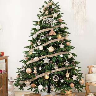 港恒新款 饰品 大型圣诞树豪华PE1.5米1.8米加密套餐北欧网红橱窗装
