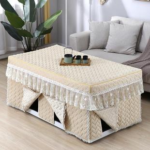 9WOR12片电炉罩新款 夹棉长方形取暖茶几桌罩电暖 加厚烤火罩套冬季