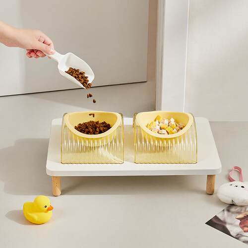 Elevated Pet Feeding Bowl for Cats and Dogs - Anti-Spill Des