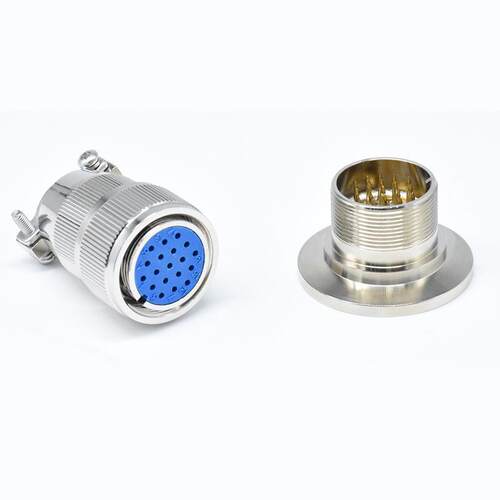 不锈钢真空K连连接器KF16/F25/KF馈4BYW0多芯数不锈钢通安装接器