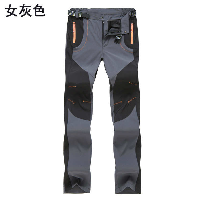 防风壳防水登山裤裤秋冬季软户外运动女加厚裤保暖冲锋男抓绒
