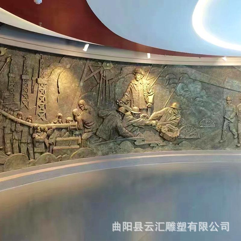 玻璃钢锻铜浮雕雕塑石雕砂岩浮雕墙铜雕仿铜浮雕墙仿古铜地雕厂家