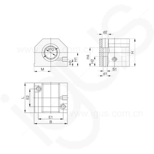 易格斯r ylin R 直线动基座d轴承RGA-滑WKI01
