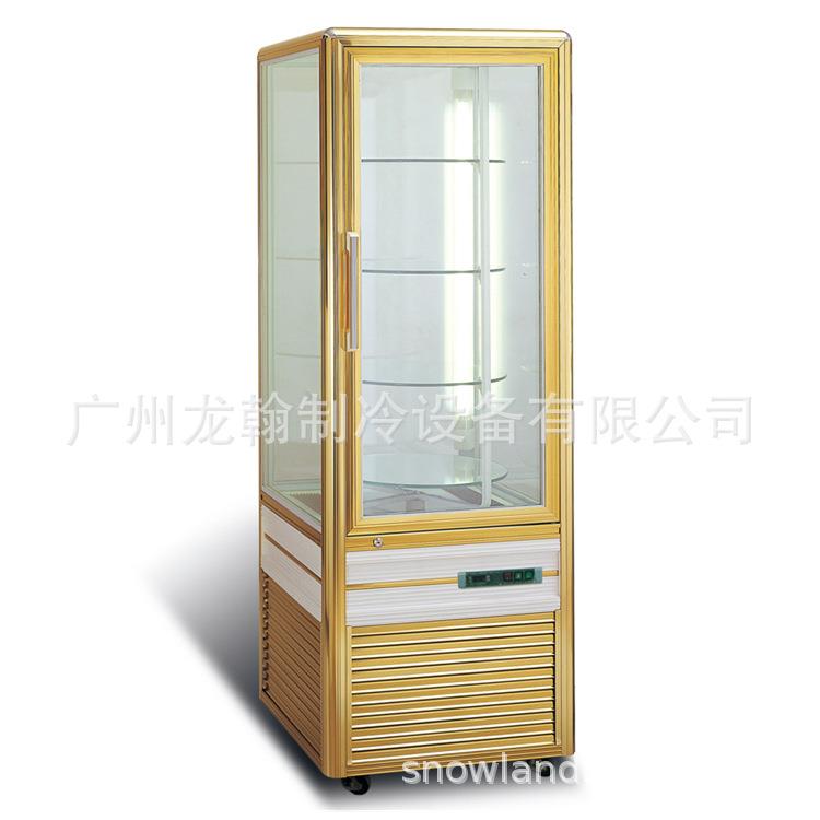立式旋转蛋糕柜四面玻璃展示柜陈列柜保鲜柜冷藏柜甜点柜点心柜