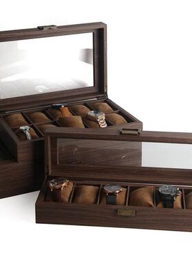 Leather watch display jewelry dustproof storage box手表盒