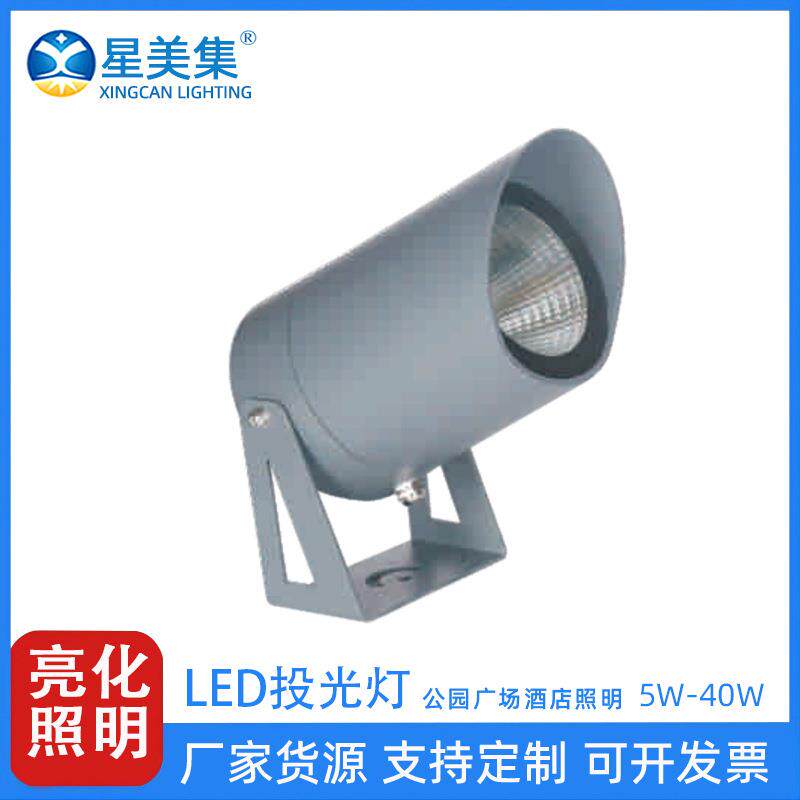 5W10W 20W 30W40W 投光灯防眩光户外LED照明投射灯园林草坪亮化