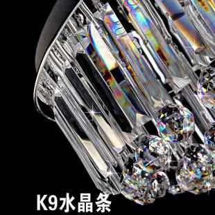 奢华代简约圆形大气水晶灯厅LE灯D客厅619吸顶餐灯饰卧现室灯具