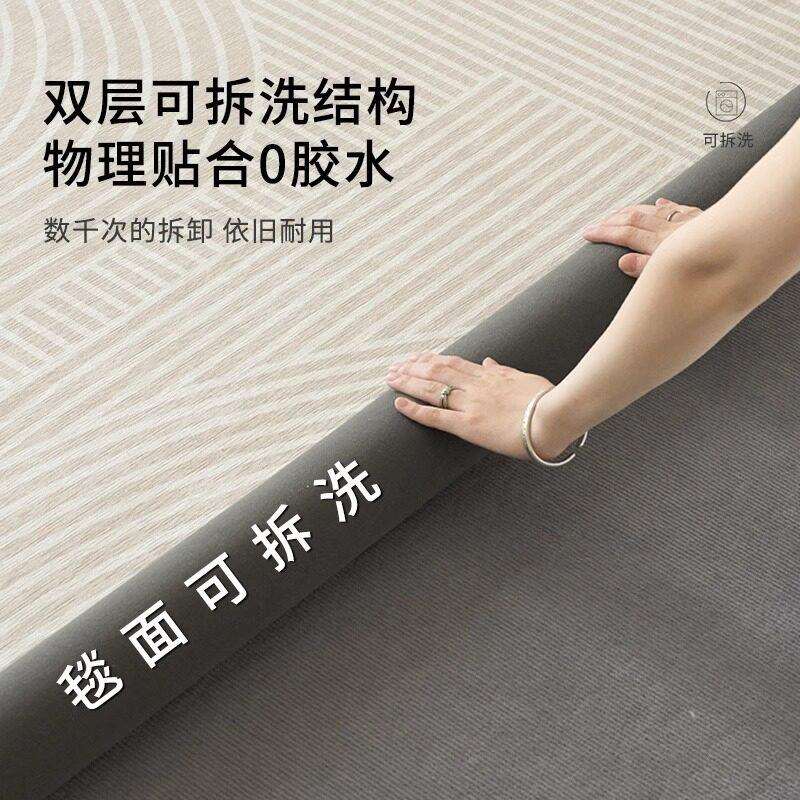 可拆洗地毯客厅2025新可机洗奶油风现简约卧室家用沙发茶几地垫