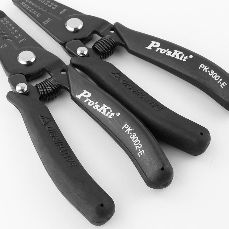 Pr无品牌/`skit/宝工1P-3001KE/3皮00o2E抗静电电子电工剥线钳精