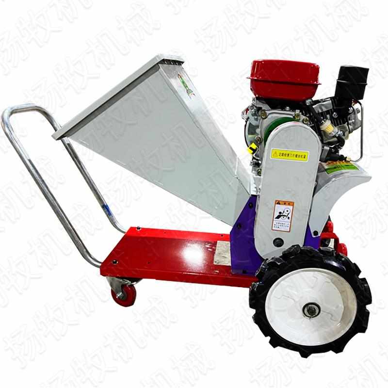 新型4刀小型家用园林果园碎枝机便携式电动三轮车载铡草揉丝机