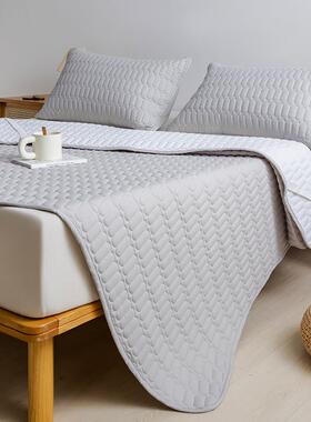 A类羽丝水隔尿水洗防简磨毛夹棉床笠棉床垫单GDI件套件纯色约床垫