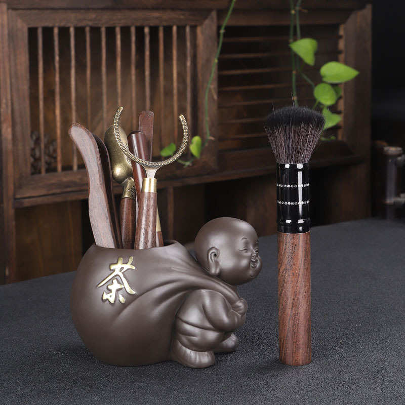 紫砂茶道六君子泡茶工具竹茶夹茶勺茶刀大全功夫茶具用品配件套装