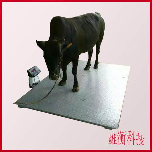 养殖场电子地磅秤 3吨称牛用小地磅 数显电子动物磅秤