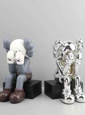 现代简脂0098通约芝房麻街卡公仔树摆件客厅样板房书家居玄关软装