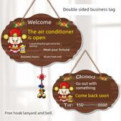 有事外出 打开双面电话时间 提示 欢迎光临空调 商务标牌定制