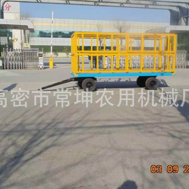 厂家供应5吨厢笼拖车可拆卸围栏两层箱板量大从优
