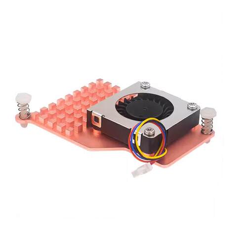 树莓派5代散热风扇 PWM 4针调速Active Cooler主动冷却纯铜散热器