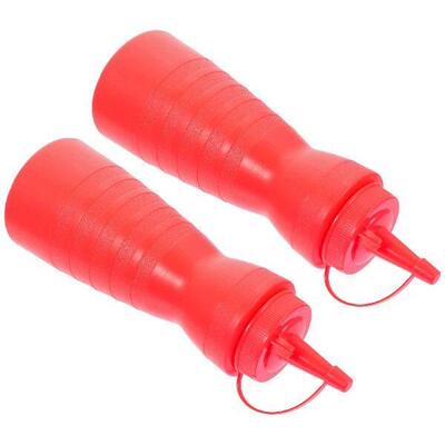 2 Pcs Squeeze Sauce Bottle Containers Ketchup Condiment