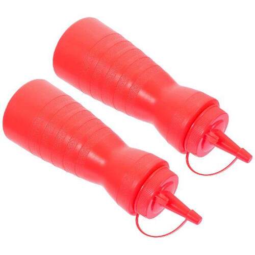 2 Pcs Squeeze Sauce Bottle Containers Ketchup Condiment