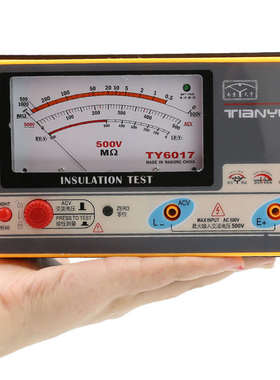 天宇TY6017 TY6018 TY6045型绝缘电阻表兆欧表500V 1000V摇表