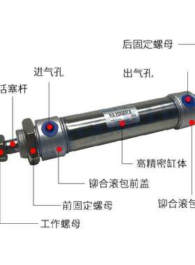 气缸ca/s2575///200400-*/不锈钢50-/ma25100//250迷你300150/125
