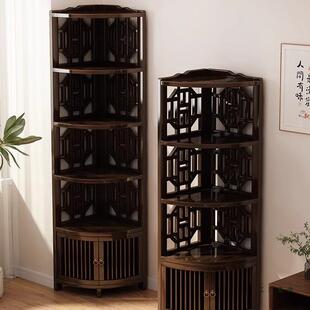 角柜落地墙角F5M856T5置卧架室三角柜收纳物架转角书架物架客置厅