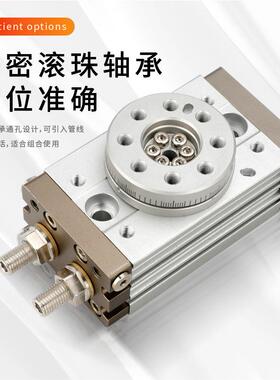SMC型旋转气缸Q249SB10A/20客A/3M0A/50A气动旋转摆台气缸亚德型