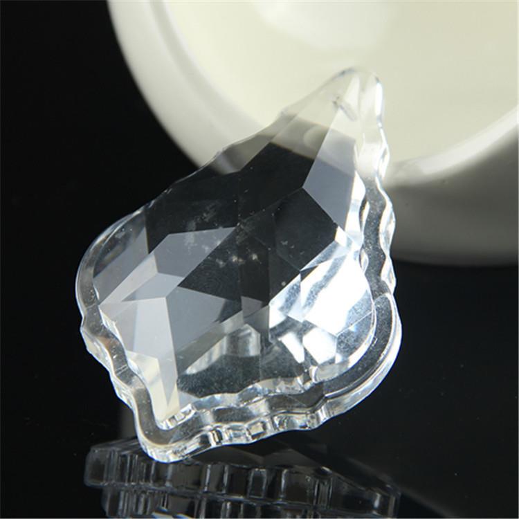 直销多款式50#双面枫叶欧式机磨灯饰水晶挂件水晶珠帘散帘散珠