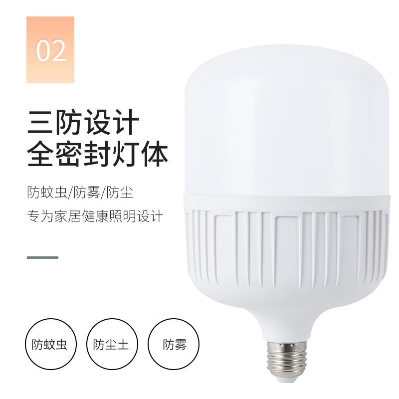 LED节能灯泡e27螺口家用球泡灯20W40W150Wled精品螺旋超亮节能灯