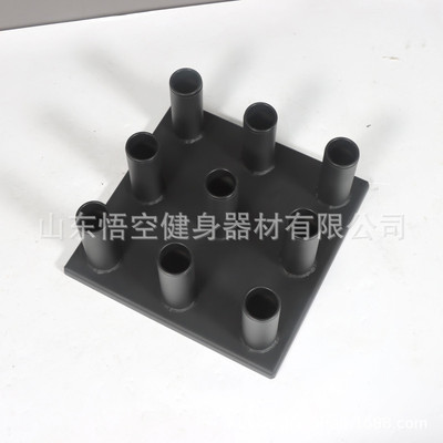杠铃杆架健身房家用杠铃杆架九孔炮台奥杆储存架立式架九孔杠铃架
