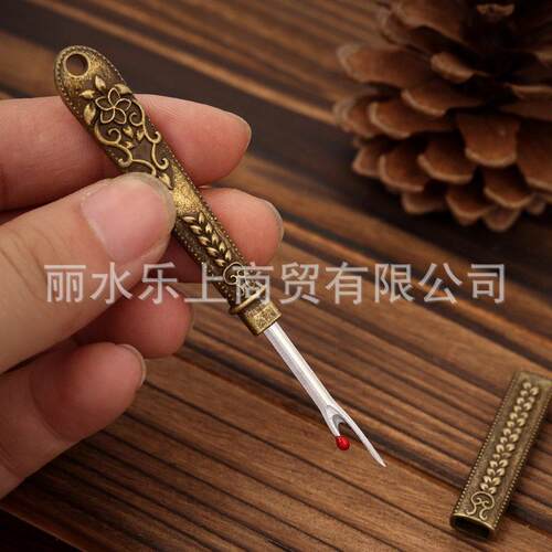刺绣拆线器手工剪衣服拆线工具十字绣挑线割线器缝纫拆线刀复古